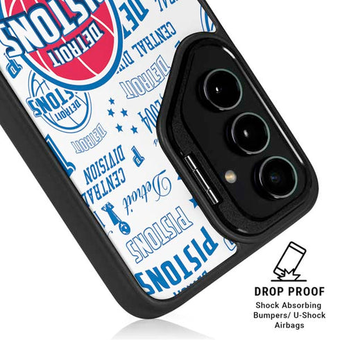 NBA Detroit Pistons Historic Blast Galaxy S25 Kickstand Case